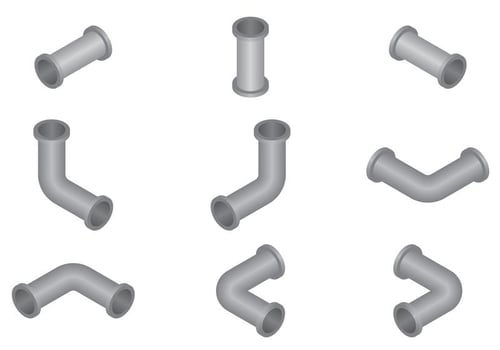 Water Pipe Rebar Vectors