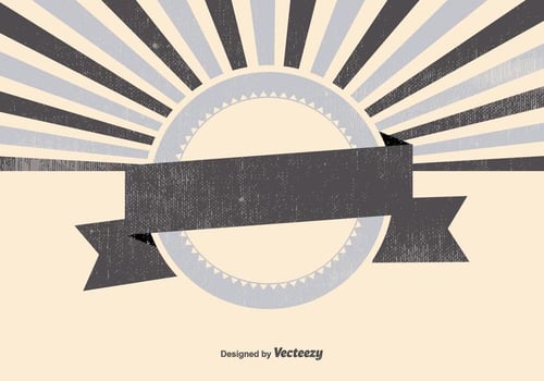 Blank Retro Sunburst Backgrund vector