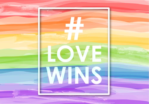 Love Wins Background Vector