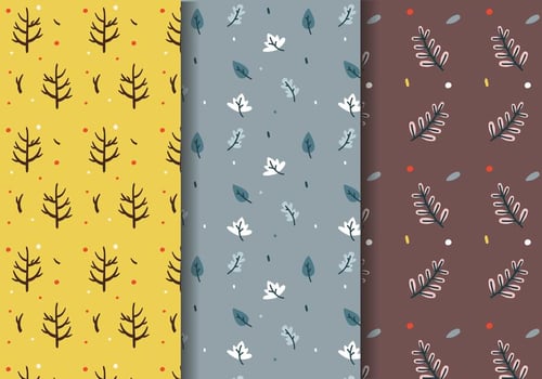Free Fall Trees Pattern Vector