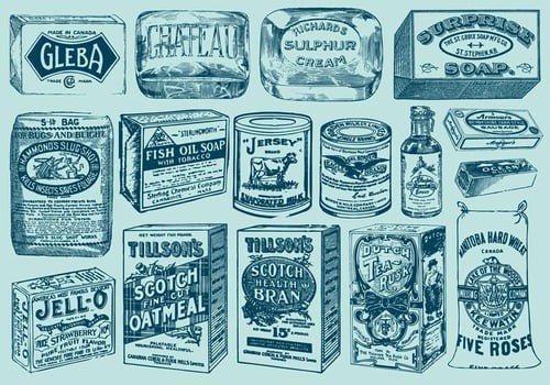 Vintage Packages vector