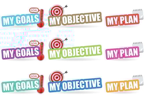 Goals Titles vector