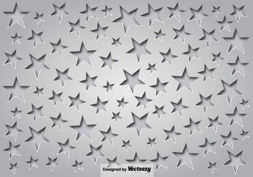 Gray Background With Stars And Shadows vector