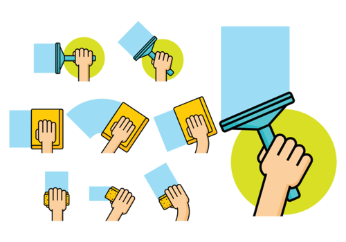 Vector Hand Wipe Icon