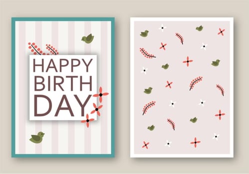 Free Happy Birthday Card Vector