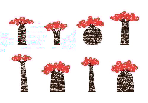 Baobab Art Vector