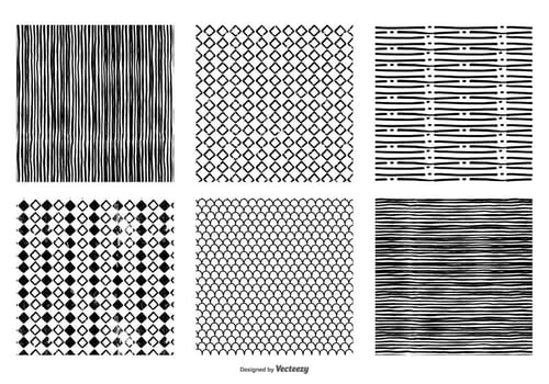 Hand Drawn Seamless Vector Patterns