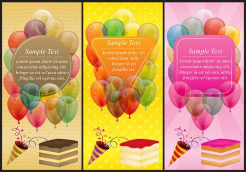 Party Templates vector