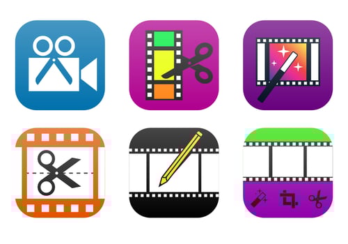 Video Editing App Icon Vector