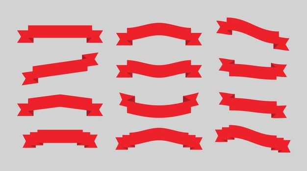 Red Ribbons vector