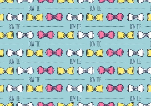 Hand Drawn Bow Tie Background vector