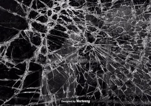 Vector Realistic Texture Of Cracked Glass