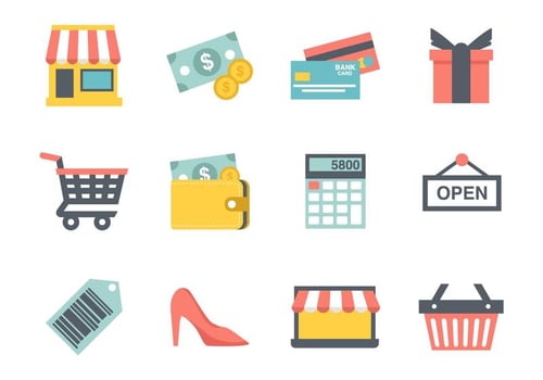 Shopping Icons Vector