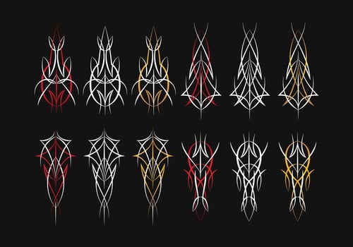 Pinstripe Graphics Corner vector