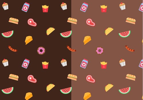 Food Pattern Vector