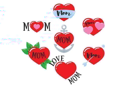 Mom Tattoo Vector