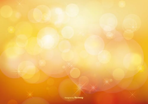 Golden Stardust Bokeh and Stars Background vector