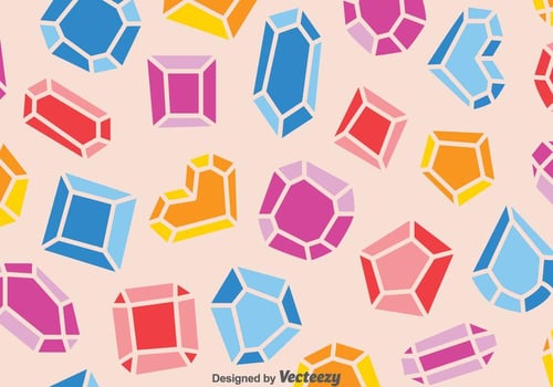 Colorful Gemstone Pattern vector