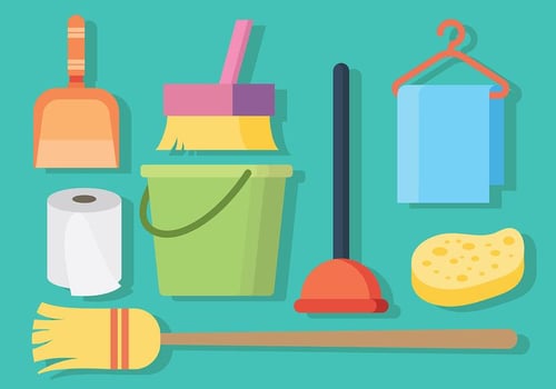 Free Cleaning and Wipe Icons Vector