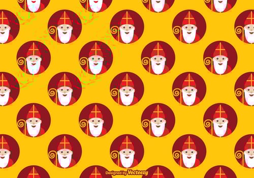 Free Sinterklaas Vector Pattern