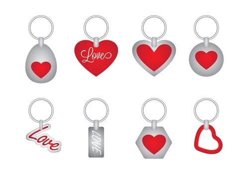 Love Key Holder Vector