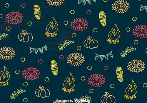 Festa Junina Colorful Pattern vector