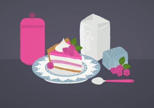 Vector Raspberry Pie Illustration