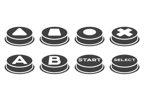 Free Arcade Button Vectors