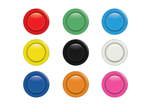 Colorful Arcade Button Set vector