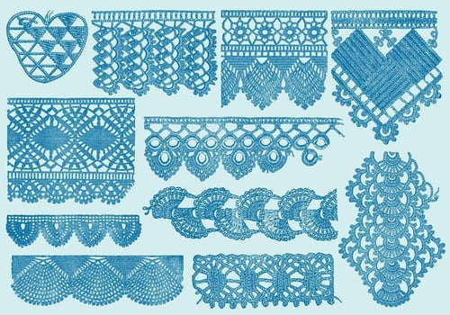 Vintage Lace Samples vector