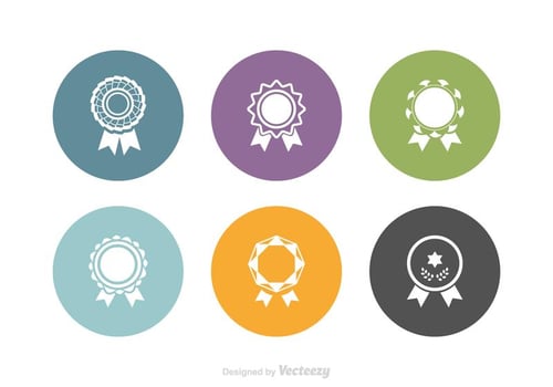 Free Cockade Vector Icon Set