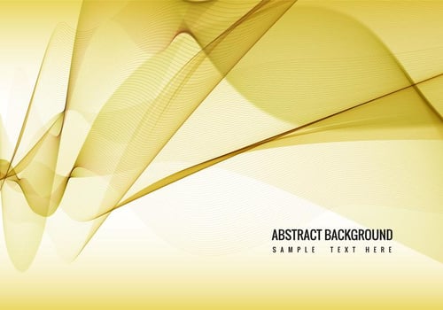 Yellow Vector Wavy Background
