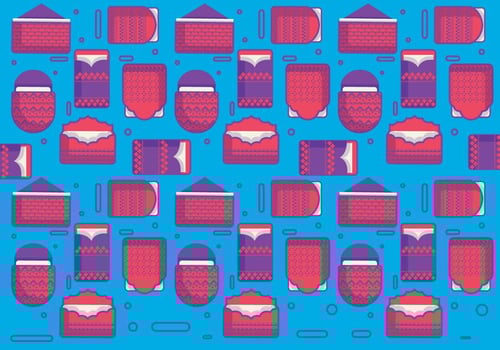 Red Packet Pattern Vector