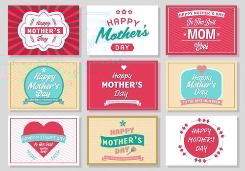 Free Mother's Day Vintage Poster Vector