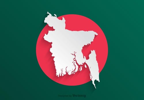 Free Paper Bangladeshn Map Vector