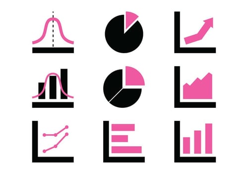 Chart Icons vector