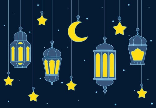 Arabian Lantern Background vector