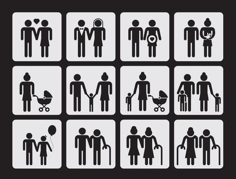 Family Icons Vector