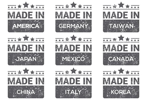Grunge Made In Stamps vector