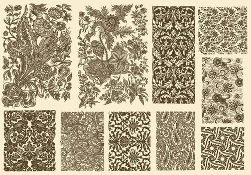 Toile Decoration vector