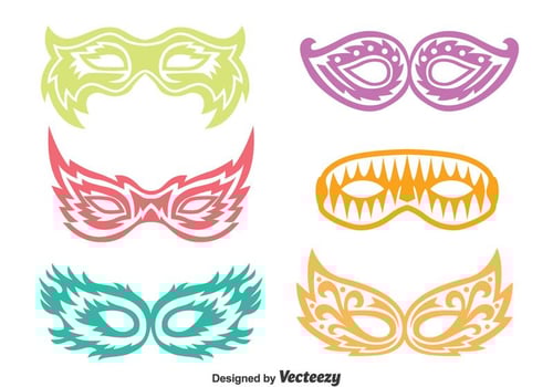 Pageant Mask Vector Set
