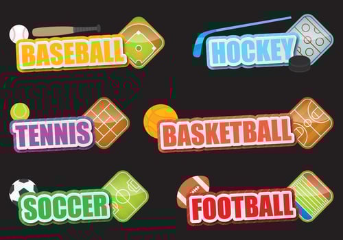 Sport Titles vector