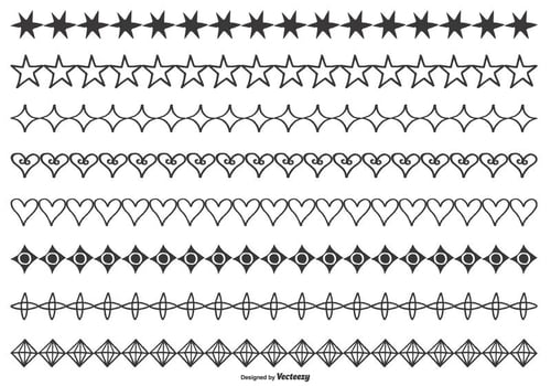 Hand Drawn Vector Borders