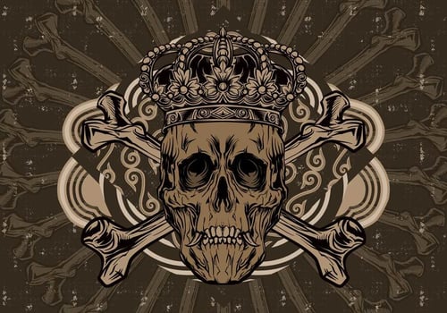 Crown Skull Vector