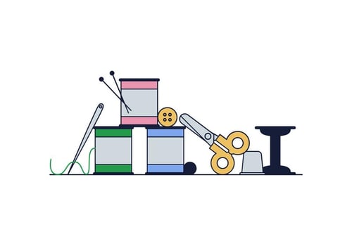 Sewing Kit Vector