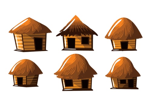Straw Hut Shack Vector
