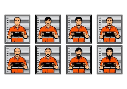 Free Mugshot Vector Illustration