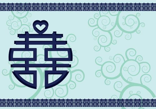 Double Happiness Illustration vector