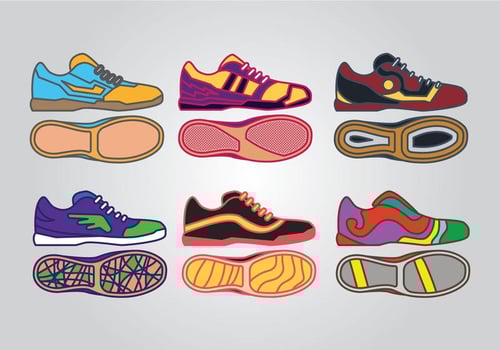Futsal Shoes Vectors