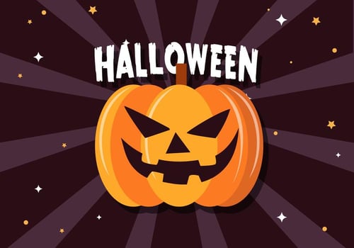 Scary Halloween Pumpkin Vector